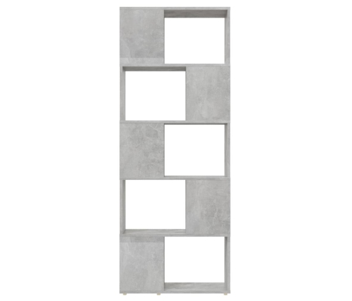 vidaXL Estantería divisor de espacios gris hormigón 60x24x155 cm