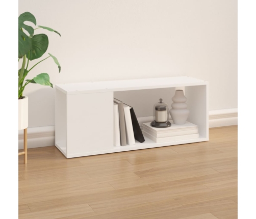 Mueble para TV madera contrachapada blanco 80x24x32 cm