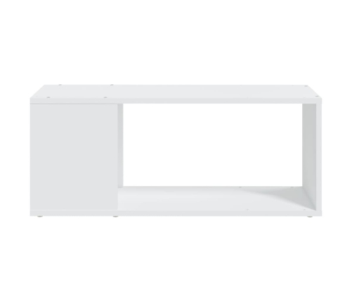 Mueble para TV madera contrachapada blanco 80x24x32 cm