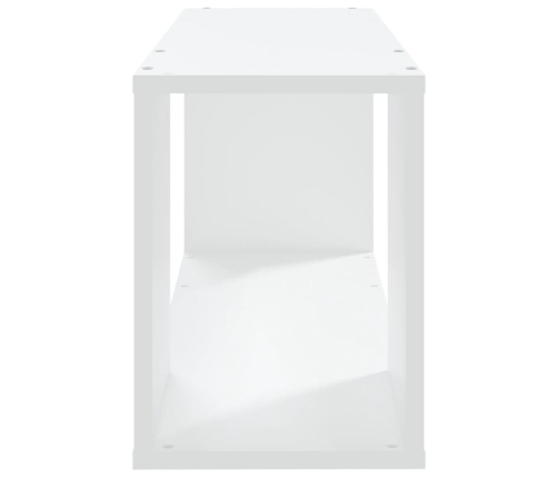 Mueble para TV madera contrachapada blanco 80x24x32 cm