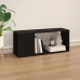 Mueble para TV madera contrachapada negro 80x24x32 cm