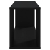 Mueble para TV madera contrachapada negro 80x24x32 cm