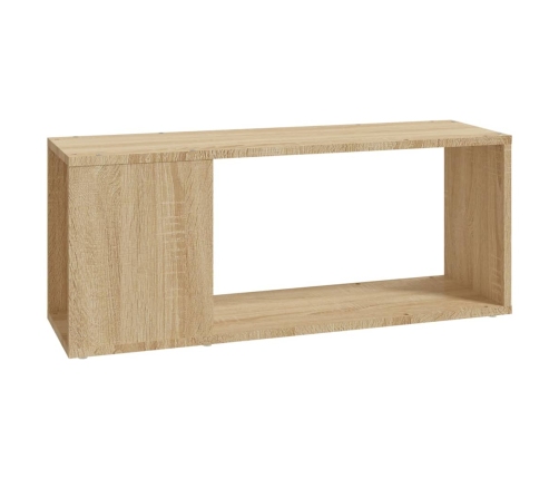 Mueble para TV madera contrachapada roble Sonoma 80x24x32 cm