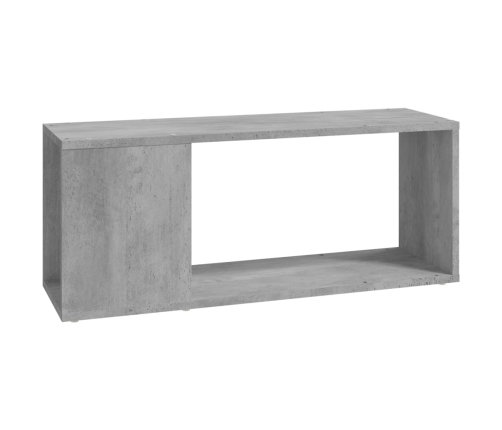 Mueble para TV madera contrachapada gris hormigón 80x24x32 cm