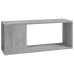 Mueble para TV madera contrachapada gris hormigón 80x24x32 cm