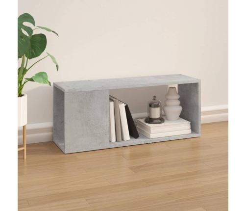 Mueble para TV madera contrachapada gris hormigón 80x24x32 cm