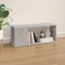 Mueble para TV madera contrachapada gris hormigón 80x24x32 cm