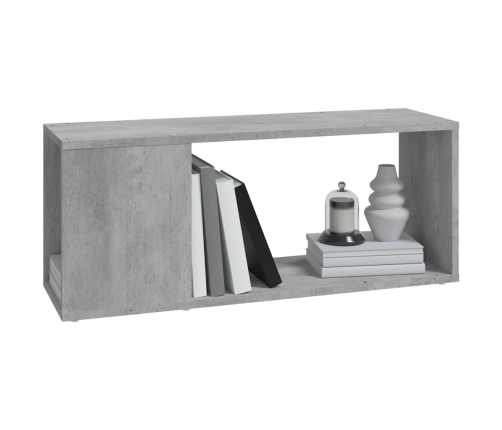 Mueble para TV madera contrachapada gris hormigón 80x24x32 cm