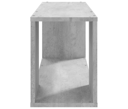 Mueble para TV madera contrachapada gris hormigón 80x24x32 cm