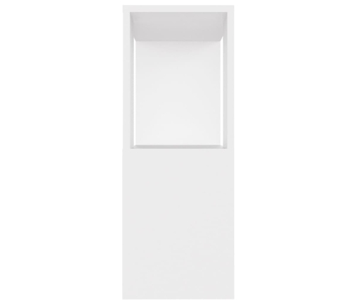 Mueble para TV madera contrachapada blanco 80x24x63 cm