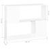 Mueble para TV madera contrachapada blanco 80x24x63 cm