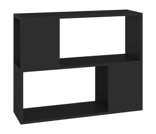 vidaXL Mueble para TV madera contrachapada negro 80x24x63 cm