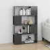 Librería separador madera contrachapada gris 80x24x124,5 cm