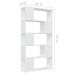 Librería separador madera contrachapada blanco 80x24x155 cm