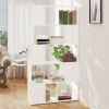 Librería separador madera contrachapada blanco 80x24x155 cm