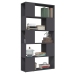 Librería separador madera contrachapada gris 80x24x155 cm