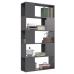 Librería separador madera contrachapada gris brillo 80x24x155cm