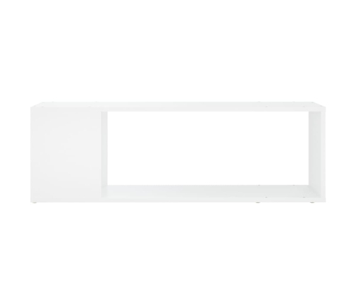 vidaXL Mueble para TV madera contrachapada blanco 100x24x32 cm