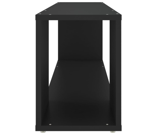 Mueble para TV madera contrachapada negro 100x24x32 cm