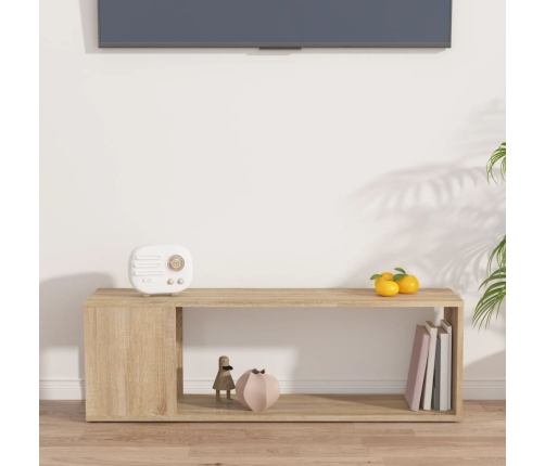 Mueble para TV madera contrachapada roble Sonoma 100x24x32 cm