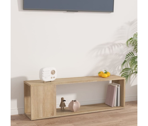 Mueble para TV madera contrachapada roble Sonoma 100x24x32 cm