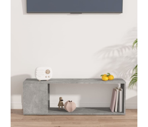 Mueble para TV madera contrachapada gris hormigón 100x24x32 cm