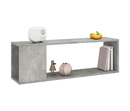 Mueble para TV madera contrachapada gris hormigón 100x24x32 cm