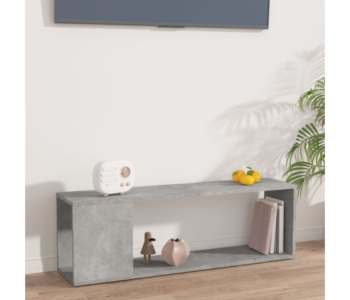 Mueble para TV madera contrachapada gris hormigón 100x24x32 cm