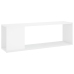 Mueble para TV madera contrachapada blanco brillo 100x24x32 cm