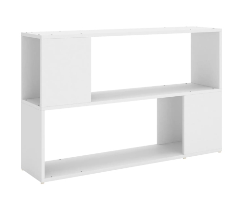 Estantería librería madera contrachapada blanco 100x24x63 cm