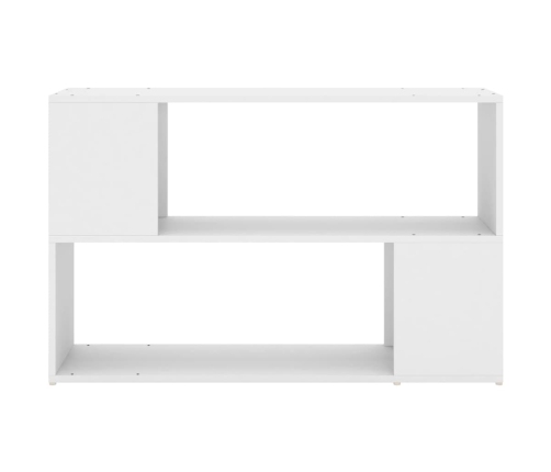 Estantería librería madera contrachapada blanco 100x24x63 cm