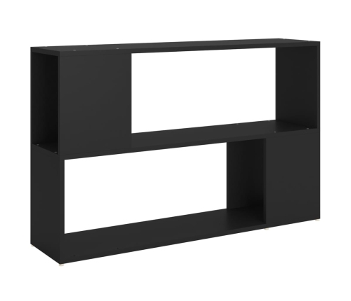 Librería de madera contrachapada negro 100x24x63 cm