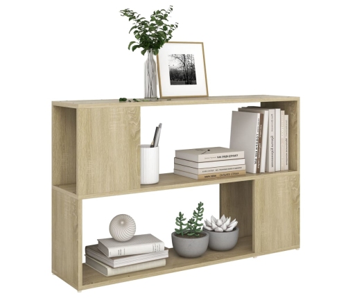 Librería de madera contrachapada roble Sonoma 100x24x63 cm