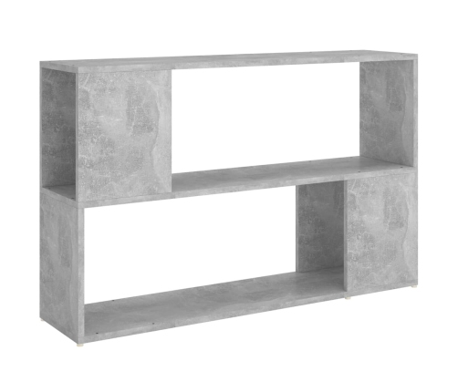 Librería de madera contrachapada gris hormigón 100x24x63 cm