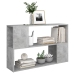 Librería de madera contrachapada gris hormigón 100x24x63 cm