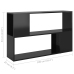 Librería de madera contrachapada negro brillante 100x24x63 cm