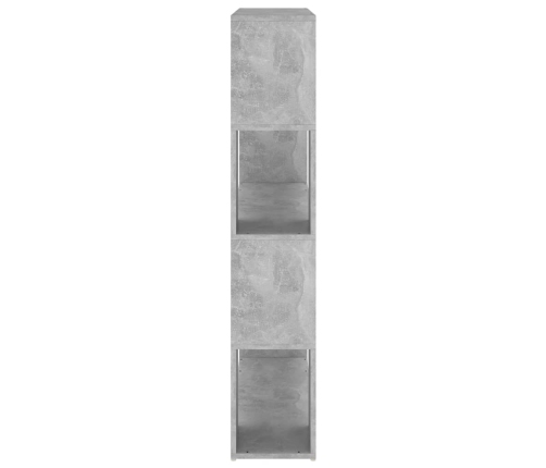 vidaXL Estantería divisor de espacios gris hormigón 100x24x124 cm