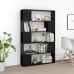 Librería separador madera contrachapada negro 100x24x155 cm