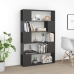 Librería separador madera contrachapada gris 100x24x155 cm