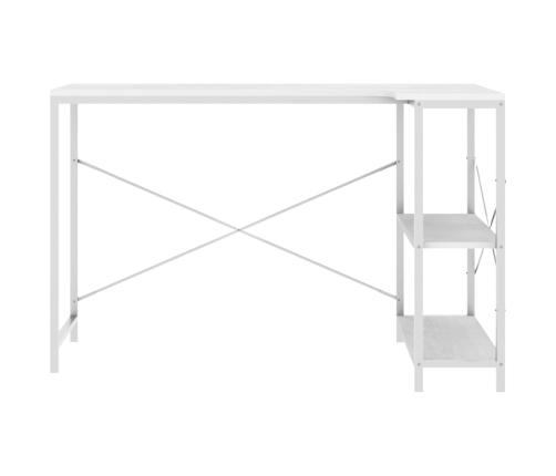 Escritorio de ordenador madera de ingeniería blanco 110x72x70cm