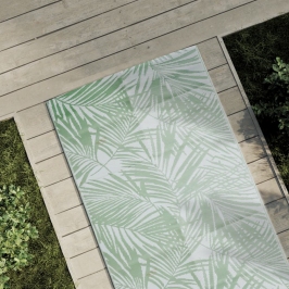 Alfombra de exterior PP ARAKIL verde 80x250 cm