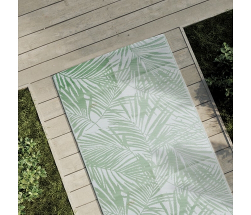 Alfombra de exterior PP verde 80x250 cm