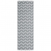 Alfombra de exterior PP gris 80x250 cm