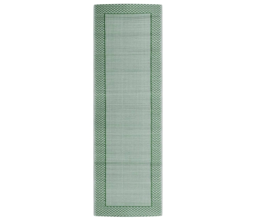 Alfombra de exterior PP ARAKIL verde 80x250 cm