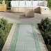 Alfombra de exterior PP ARAKIL verde 80x250 cm