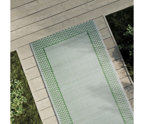 Alfombra de exterior PP ARAKIL verde 80x250 cm