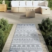 Alfombra de exterior PP gris 80x250 cm