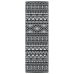 Alfombra de exterior PP ARAKIL negro 80x250 cm