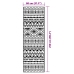 Alfombra de exterior PP ARAKIL negro 80x250 cm