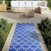 Alfombra de exterior PP azul 80x250 cm